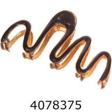 Крабик для волосся 7 см чорний 1/12 1-213386