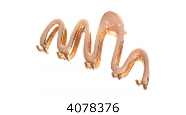 Крабик для волосся 7 см білий 1/12 1-213362