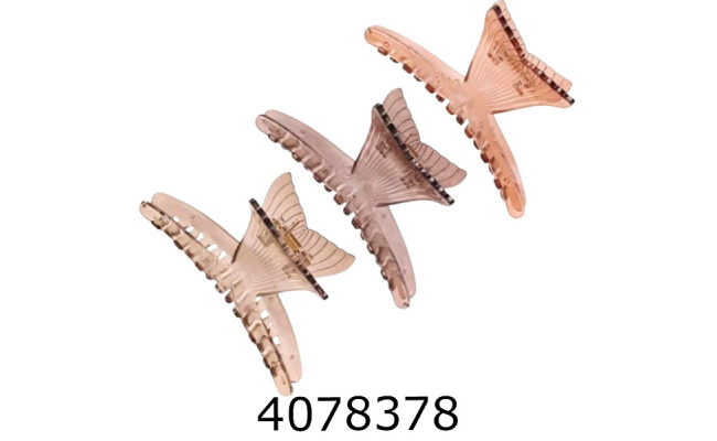 Крабик для волосся 11 см ціна за 6 шт 1-214604