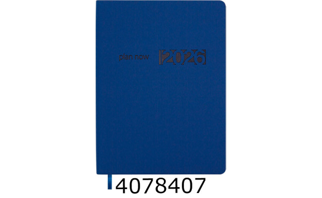 Щоденник А5 дат.2026 Buromax MADERA 288 стр. синій(5) BM.21150-02