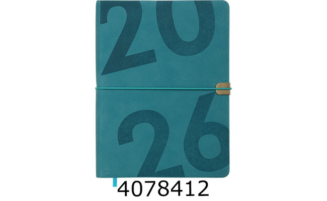 Щоденник А5 дат. 2026р. Buromax BEST 336 арк. бірюзовий BM.2126-06