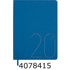 Щоденник А5 дат. 2026р. Buromax STEEL темно-синій штуч. шкіра (20) BM.2127-03