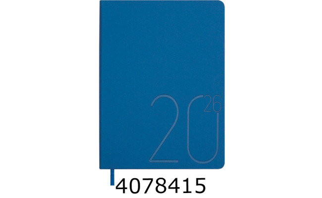 Щоденник А5 дат. 2026р. Buromax STEEL темно-синій штуч. шкіра (20) BM.2127-03