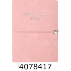 Щоденник А5 дат. 2026р. Buromax  VELOUR шт. шкіра рожевий (20) BM.2134-10