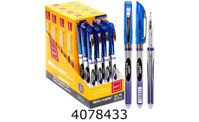 Ручка масл. Cello Writometer синя (12/72/864) CL-8048