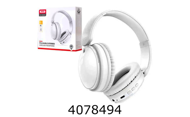 Навушники Bluetooth XO BE36 Crystal Clear Over-Ear білі