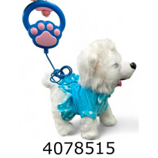 Собачка м'яка іграшка муз. ходить співає Шпіц в кульку (18) A9-52