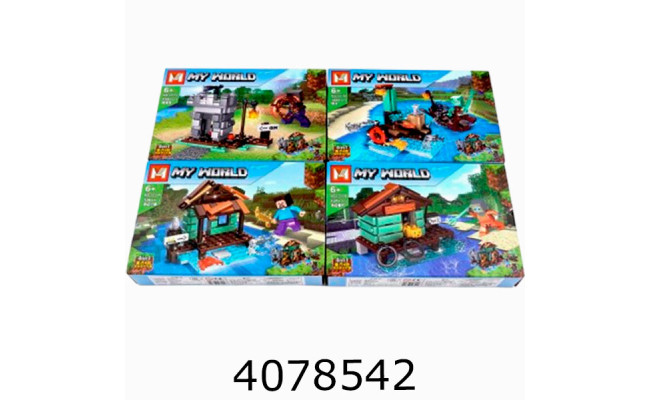 Конструктор Minecraft 124 - 137 дет. (8) 4 види VDD K096/MG1311