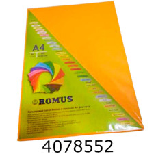 Папір кольор. А4 80г/м2 100 арк. неон. помаранч. Neoor R50690