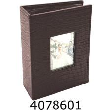 Ф/а 100ф. 10*15см РР46100-2 (рамка шкіра croco)(48) коричневий 46100-2