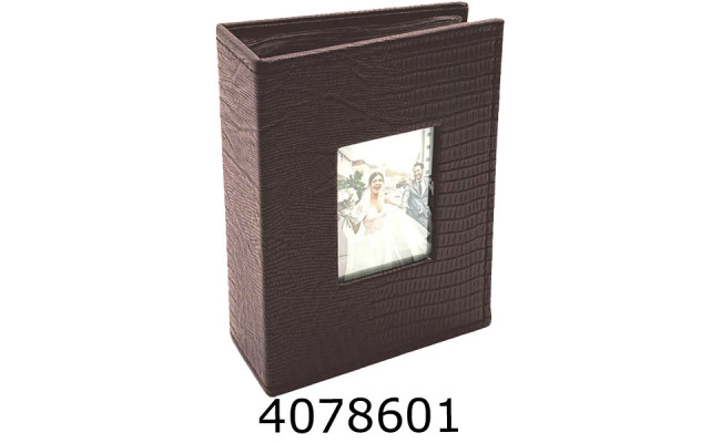 Ф/а 100ф. 10*15см РР46100-2 (рамка шкіра croco)(48) коричневий 46100-2