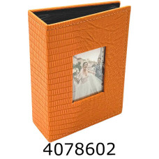 Ф/а 100ф. 10*15см РР46100-2 (рамка шкіра croco)(48) оранжевий 46100-2