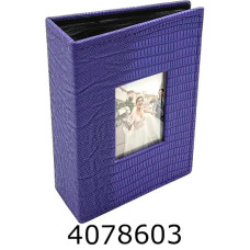 Ф/а 100ф. 10*15см РР46100-2 (рамка шкіра croco)(48) фіолетовий 46100-2