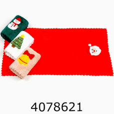 Набір рушників новорічних мікрофібра 10 шт З Новим Роком 25*50 см ціна за 10 шт TL-98-888-1000