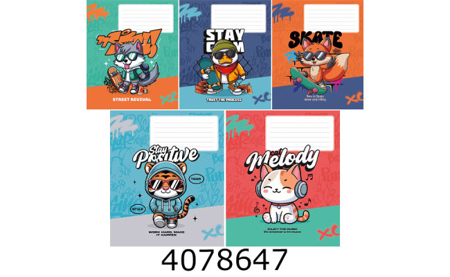 Зошит шк. 18 арк. кл. Школярик виб. УФ-лак Star  (25/250) 18к 3529