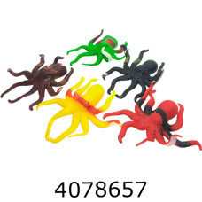 Тварини Восьминіг гумовий ціна за 10шт (60) 25-126