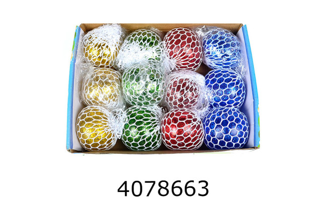 Антистрес орбіз в білій сітці (12/288) 25-162