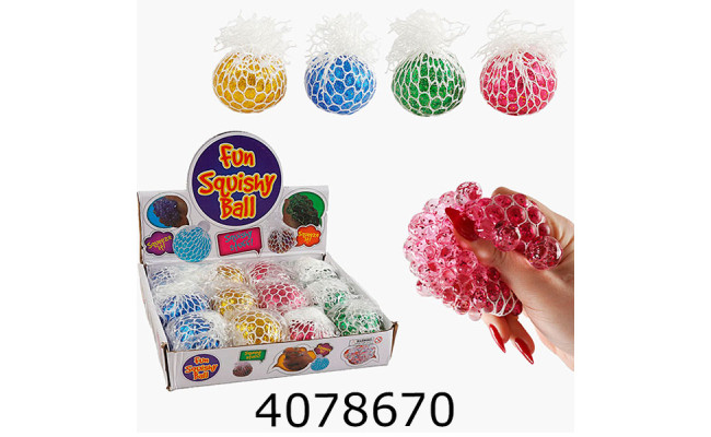 Антистрес орбіз в білій сітці (12/288) 25-89