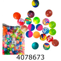 Мяч гумовий пригун 2.5 см в кульку цына за 100шт (25) 25-67