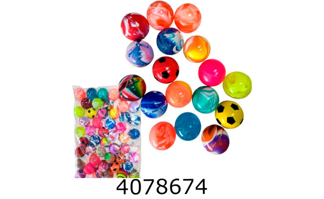 Мяч гумовий пригун 3.5см в кульку ціна за 50шт (20) 25-68