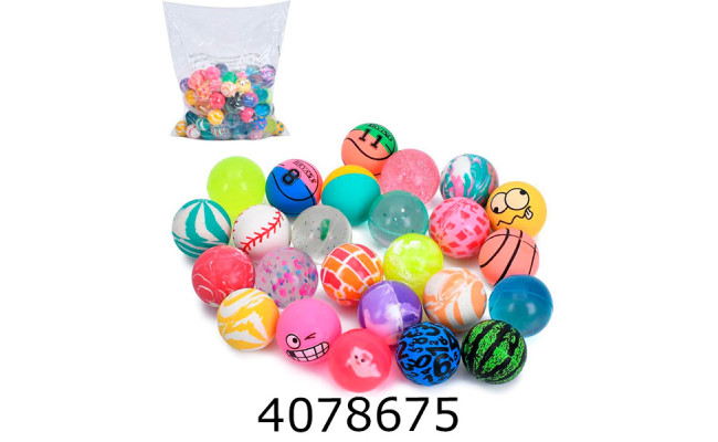 Мяч гумовий пригун 2 см в кульку ціна за 100шт (40) 25-69