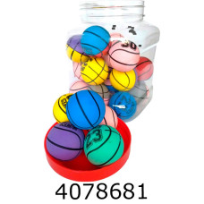 Мяч гумовий пригун 4.5см в банці 