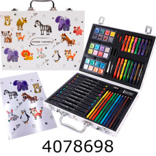 Набір художній 66 предметів водні олівці маркери 003 (10) 1480