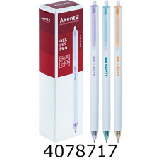 Ручка гелева авт. Axent Fineline синя 038мм (12) AG1121-02-A