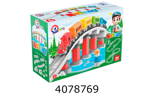 Конструктор залізниця ТехноК (3) 1300