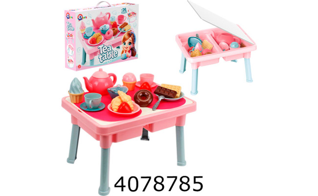 Столик з чайним набором ТехноК+ (4) 2246