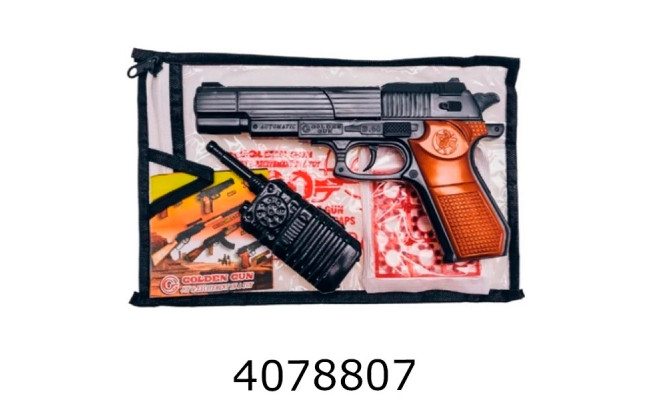 Пістолет під пістони пістони рація 24*14см в сумці (36) 252