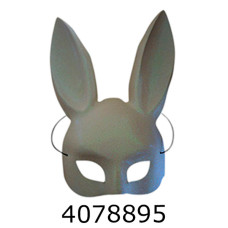 Хелловін. Маска кролик Playboy біла MA26-73-2