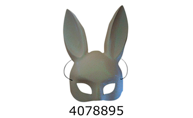 Хелловін. Маска кролик Playboy біла MA26-73-2