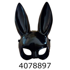 Хелловін. Маска кролик Playboy чорна глянець MA26-93-1
