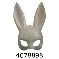 Хелловін. Маска кролик Playboy біла глянець MA26-93-2