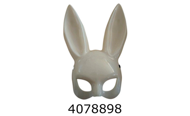 Хелловін. Маска кролик Playboy біла глянець MA26-93-2