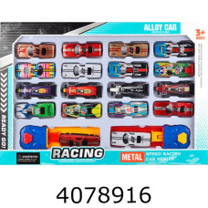 Набір машинок метал. 18шт в коробці 26*38см (96) BT-040-18