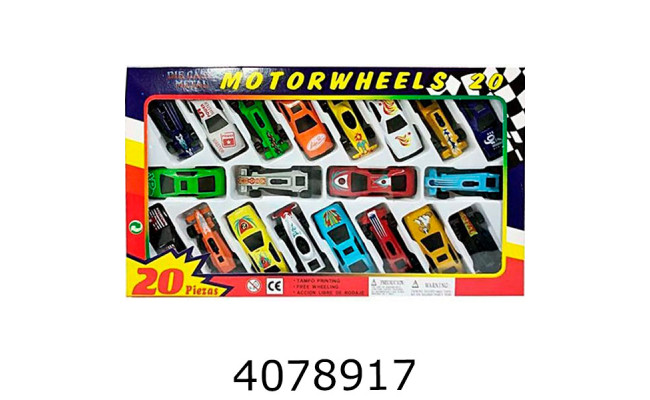 Набір машинок метал. 20шт в коробці 26*38см (72) BT-040-20