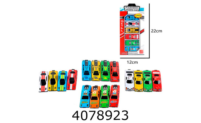 Набір машинок метал. 6шт в коробці см (360) BT-040-6
