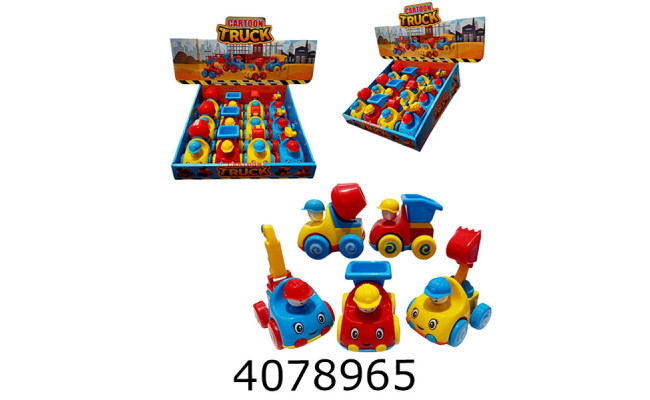 Машинка інерц. Тачки 4 види в дисплей-боксі (12/180) BT-8700-11