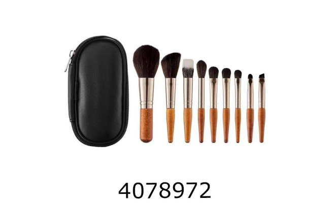 Щіточки для макіяжу в сумочці 9шт