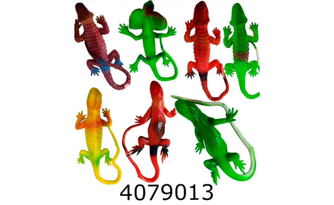 Тварини Гекон гумовий ціна за 8шт 25-130*