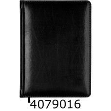 Щоденник А5 недат. Buromax  BRAVO 288 стр.обкл. штучна шкіра/поролон чорний (20) BM.20020-01