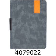 Щоденник А5 недат. Buromax  VERONA 288 стр.обкл.штучна шкіра/поролон сірий BM.20150-09