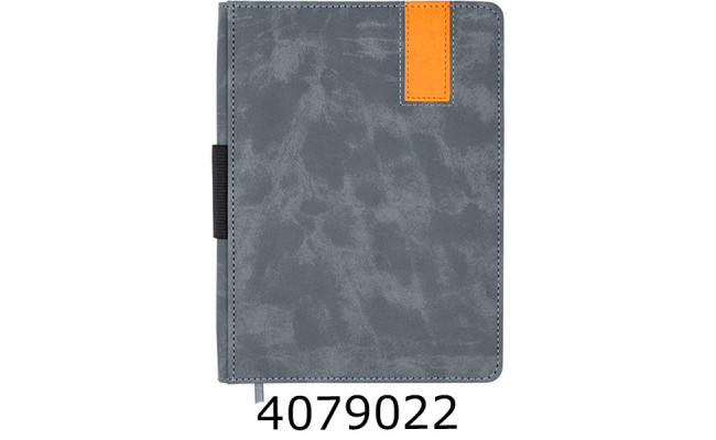 Щоденник А5 недат. Buromax  VERONA 288 стр.обкл.штучна шкіра/поролон сірий BM.20150-09