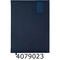 Щоденник А5 недат. Buromax VERTICAL синій штучна шкіра BM.20160-02