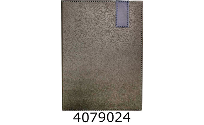 Щоденник А5 недат. Buromax VERTICAL сірий штучна шкіра BM.20160-09