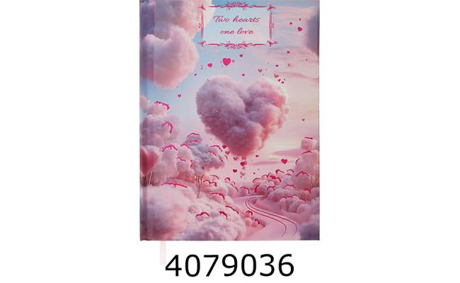 Щоденник А5 недат. Buromax ROMANTIC 288 стр. блакитний BM.20400-14