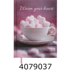 Щоденник А5 недат. Buromax ROMANTIC 288 стр. св.-рожевий BM.20400-43