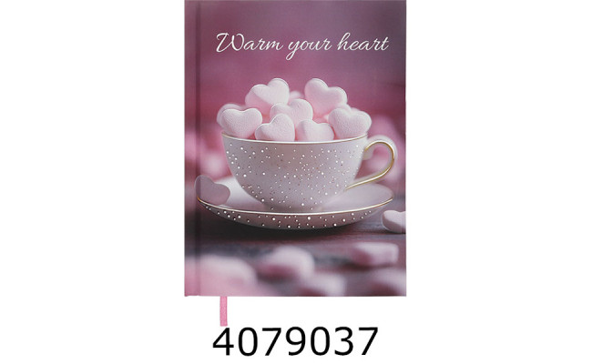 Щоденник А5 недат. Buromax ROMANTIC 288 стр. св.-рожевий BM.20400-43